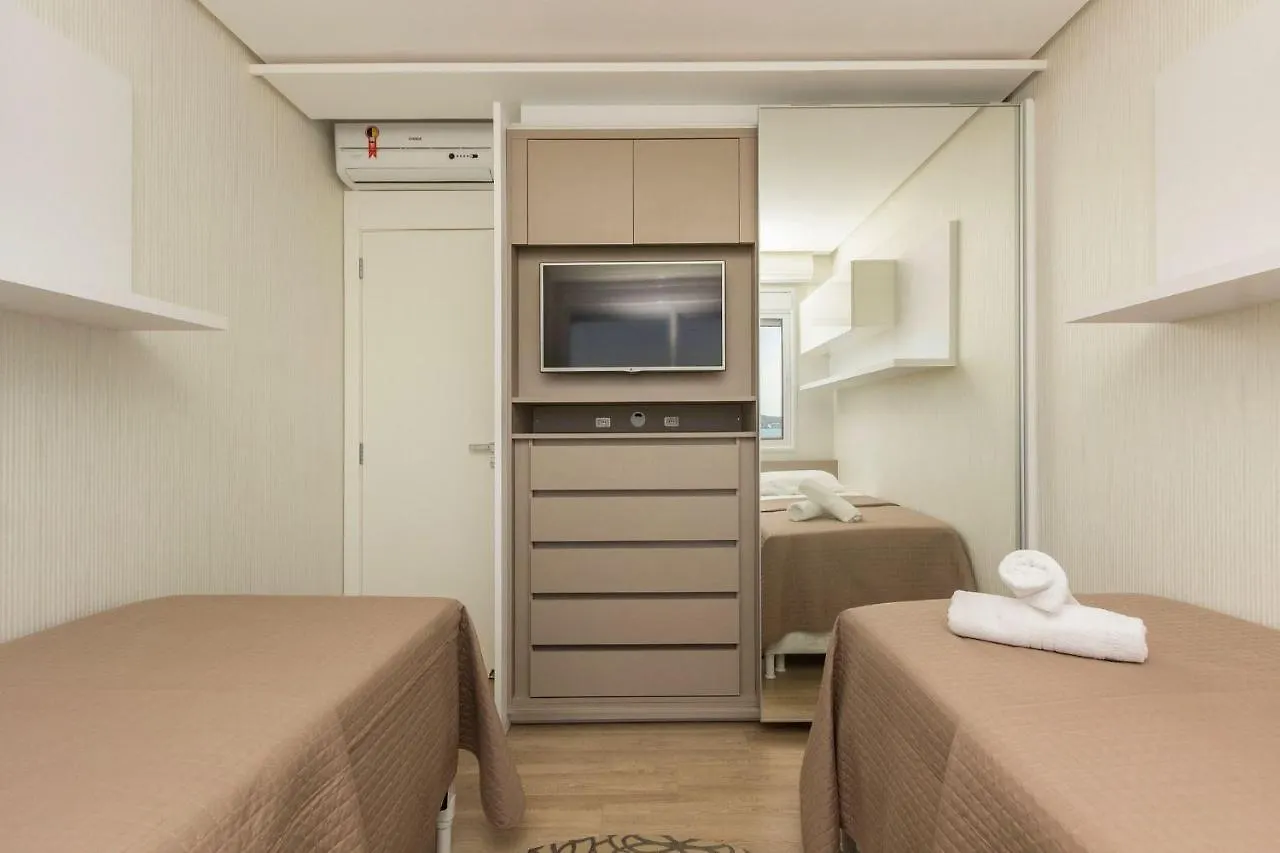 아파트 Varandas Do Atlantico 401-A - Apartamento De Alto Padrao Com Vista Panoramica Para O Mar Em Bombas. 봄비나스 브라질